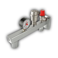 Группа безопасности для отопления и ГВС под расширительный бак ¾ (ZEISSLER) 3 и 6 бар