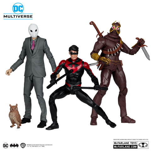 Фигурка McFarlane Toys DC: Nightwing vs Talon & Owl (Batman: The Court of Owls) 3-pack