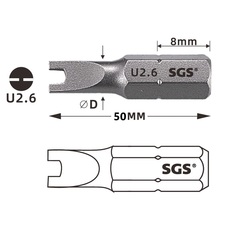 Бита Spanner SP 1,7 х50мм S2 SGS 6350-U1.7