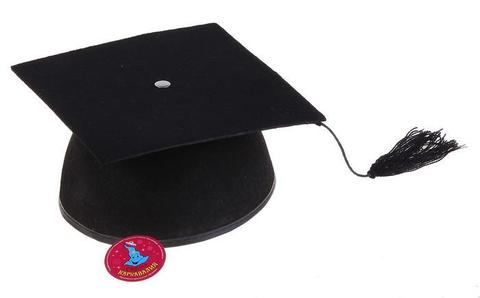 Шапочка выпускника на липучке, р-р 56