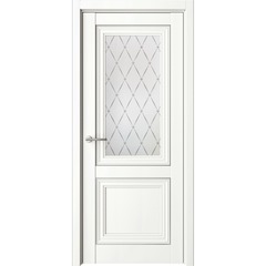 Межкомнатная дверь Прадо белый со стеклом
