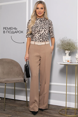 Брюки со стрелками Дэнди (бежевые) Б14384-30М LT Collection