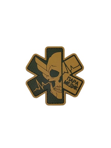 Патч ПВХ Парамедик Звезда жизни койот