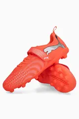Бутсы Puma Future 9 Play V FG/AG Junior - красный