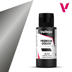 Premium color 60ml. 053-metallic black