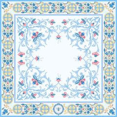 Платок «Зачатьевская монастырская роспись. Рождество»