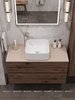 Aquanet 345672 Тумба с раковиной Алвита new 100 (Flat) напольная 2 ящ. цв.дуб веллингтон табак (345672)