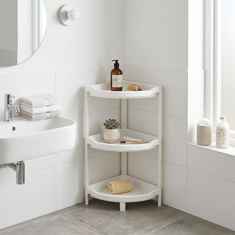 Стеллаж Flarckån, 33х33х71 см, белый, полипропилен