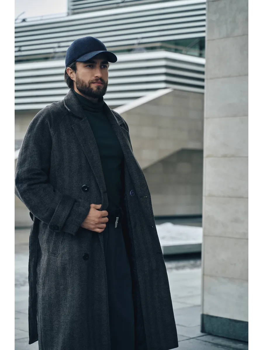 Кепка утепленная с ушками драповая