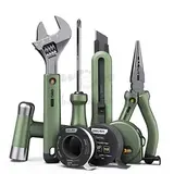 Набор ручного инструмента "Home Series Green" Deli HT0008L  8 предметов