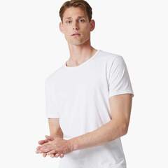 Футболка Venti 012500-001 под рубашку белая, круглый вырез