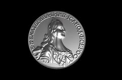 Силиконовый молд Монета 1764 г Екатерина ll