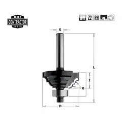 Фреза концевая -contractor фасочная S=8 D=42,8x18,5 CMT K941-430