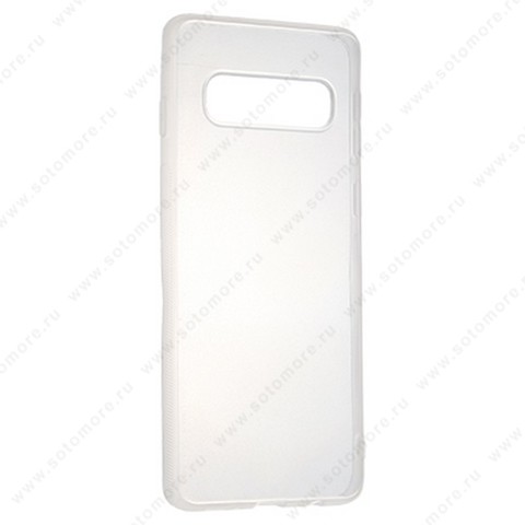 Накладка силиконовая ультра-тонкая для Samsung Galaxy S10 прозрачная