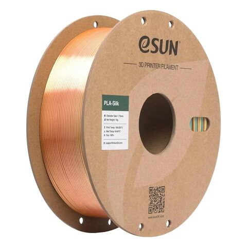 Пластик для 3D-печати eSUN PLA-Silk, 1,75 мм, 1 кг, радужный, PLA-SKRB175RB-A1Y1