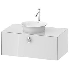 Duravit White Tulip  Тумбочка подвесная, 408x1000x550 мм, 1 ящик с ручкой, цвет: белый высокоглянцевый WT498108585 фото