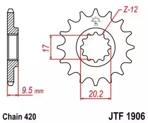 Звезда ведущая JTF1906 13