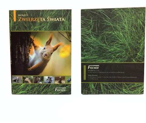Альбом для польских монет серии "Животный мир" (1993 - 2014 гг.) на 20 ячеек