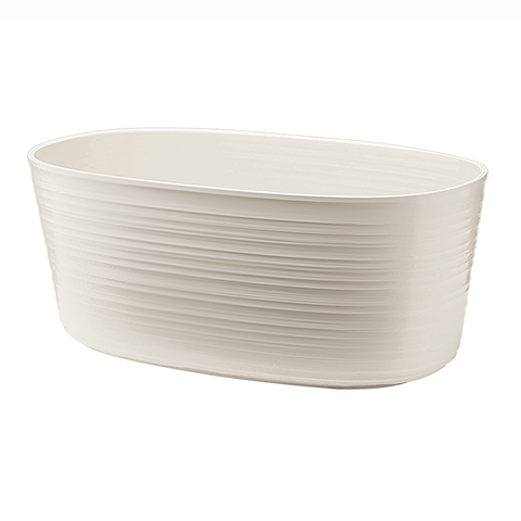 Кашпо 30х12.8см Guzzini Tierra молочное