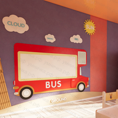 Модуль настенный "Автобус" с маркерной поверхностью