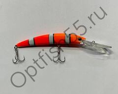 Воблер Rosy Down Crystal 110F 110мм, 15гр, загл.3,0-5,0м