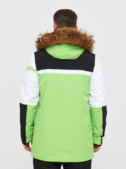 куртка горнолыжная для мужчин большого размера BATEBEILE зелёного цвета.