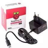 Raspberry Pi 4 Model B Блок питания Official Power Supply Retail, Black, 5.1V, 3A, Cable 1.5 m, USB Type С output jack, для Raspberry Pi 4 B (187-3417)(187-3425) (914886)(RASP4232)(RASP4234) 187-3425