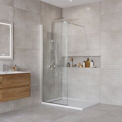 BelBagno KRAFT-L-1-90-C-Cr KRAFT-L-1-90-C-Cr Душевая перегородка с односторонним входом 900x1950 мм фото