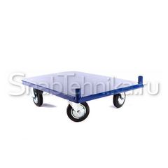 Тележка платформенная с резиновым покрытием ТПР 4 (600х1200) 160-Ч
