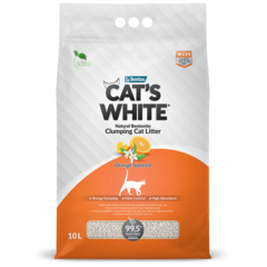 Cat's White Orange комкующийся наполнитель с ароматом апельсина для кошачьего туалета