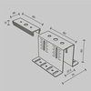 Комплектующие для накладной трековой системы Maytoni Accessories for tracks exility TRA034HCB