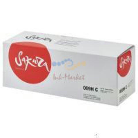 Картридж Sakura 069HC (5097C002) для Сanon I-Sensys LBP673Cdw/ MF750C, голубой, 5500к. (чип без счетчика копий)