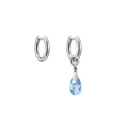 Серьги Drop Silver-Blue