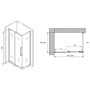 Abber Schwarzer Diamant AG30150MH-S80M Душевой уголок, 150x80x195