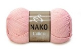 Пряжа Nako Calico 11452 светло-коралловый