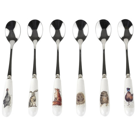 Набор ложек чайных 6шт 15см Забавная фауна подарочная коробка Royal Worcester