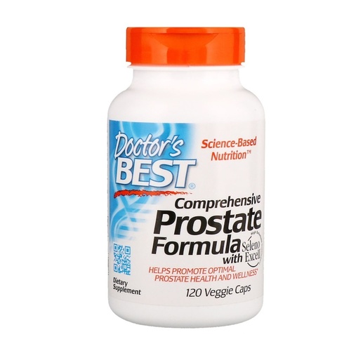 Doctor's Best, Комплексная формула здоровья простаты, 120 растительных капсул