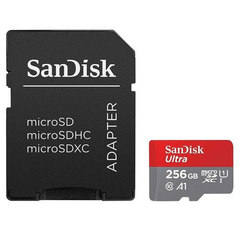 Карта памяти microSDXC 256GB SanDisk Class 10 Ultra (SD адаптер) UHS-I U1 A1 120MB/s