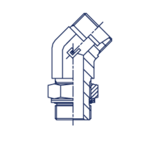 Штуцер FRG45 DL08 M12x1.5 (корпус) CAST