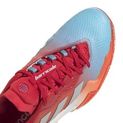Женские теннисные кроссовки Adidas Barricade W Clay - preloved blue/silver metallic/preloved red