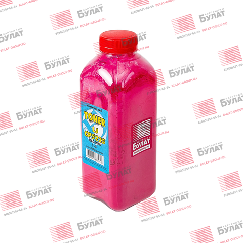 Тонер БУЛАТ HP Color LJ CP5225 (Пурпурный, банка 150 г), химический
