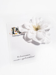 Брошь Pankigno Design с цветком дельфиниума