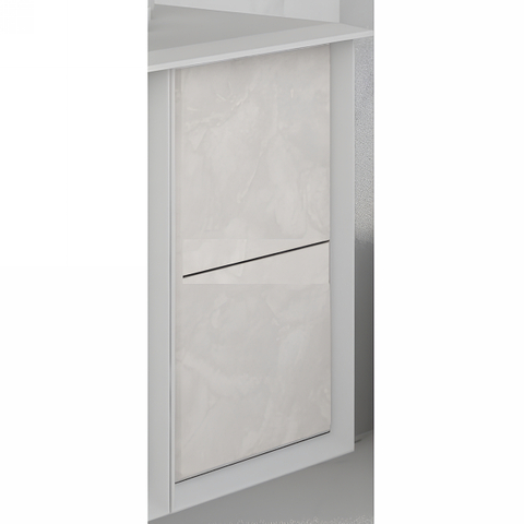 Cezares 54876 BELLAGIO Пенал подвесной  с двумя выдвижными ящиками 54876 Light Onice, 35x46x48
