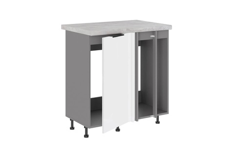 Брауни МП-850 шкаф под мойку (Стол под мойку (прямой угол) одна створка+2 фальшпанели)