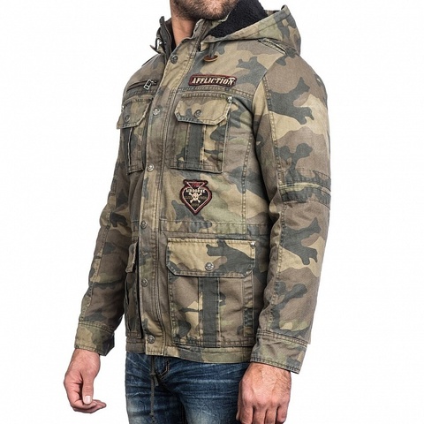 Afflction | Куртка мужская Rusty Break Jacket 110OW236 левый бок