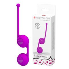 Лиловые вагинальные шарики Kegel Tighten Up III - 