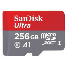 Карта памяти microSDXC 256GB SanDisk Class 10 Ultra (SD адаптер) UHS-I U1 A1 120MB/s