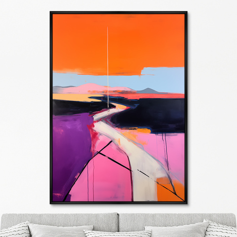 ArtNoMore - Репродукция картины на холсте Landscape collection, Lines of the heat, No 1, 2024г.