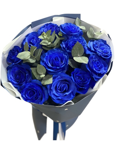 თაიგული ლურჯი ვარდით