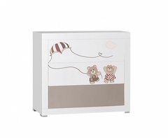 Комод бельевой Como "Fabienne et Mathieu" (bianco/tortora)